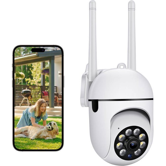 Outdoor Surveillance Camera, Smartphone Connected, Night Vision, Real-Time Notifications, Person Detection, S[YC384]