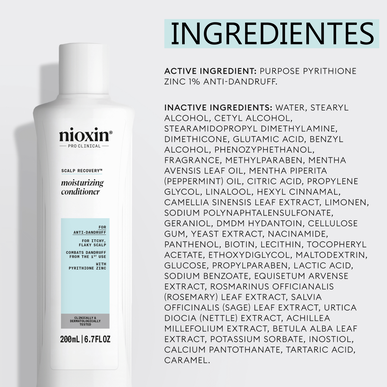 Nioxin Professionals fuktighetsgivende balsam mot flass, fuktighetsgivende balsam for hodebunnsgjenoppretting, 200 ml