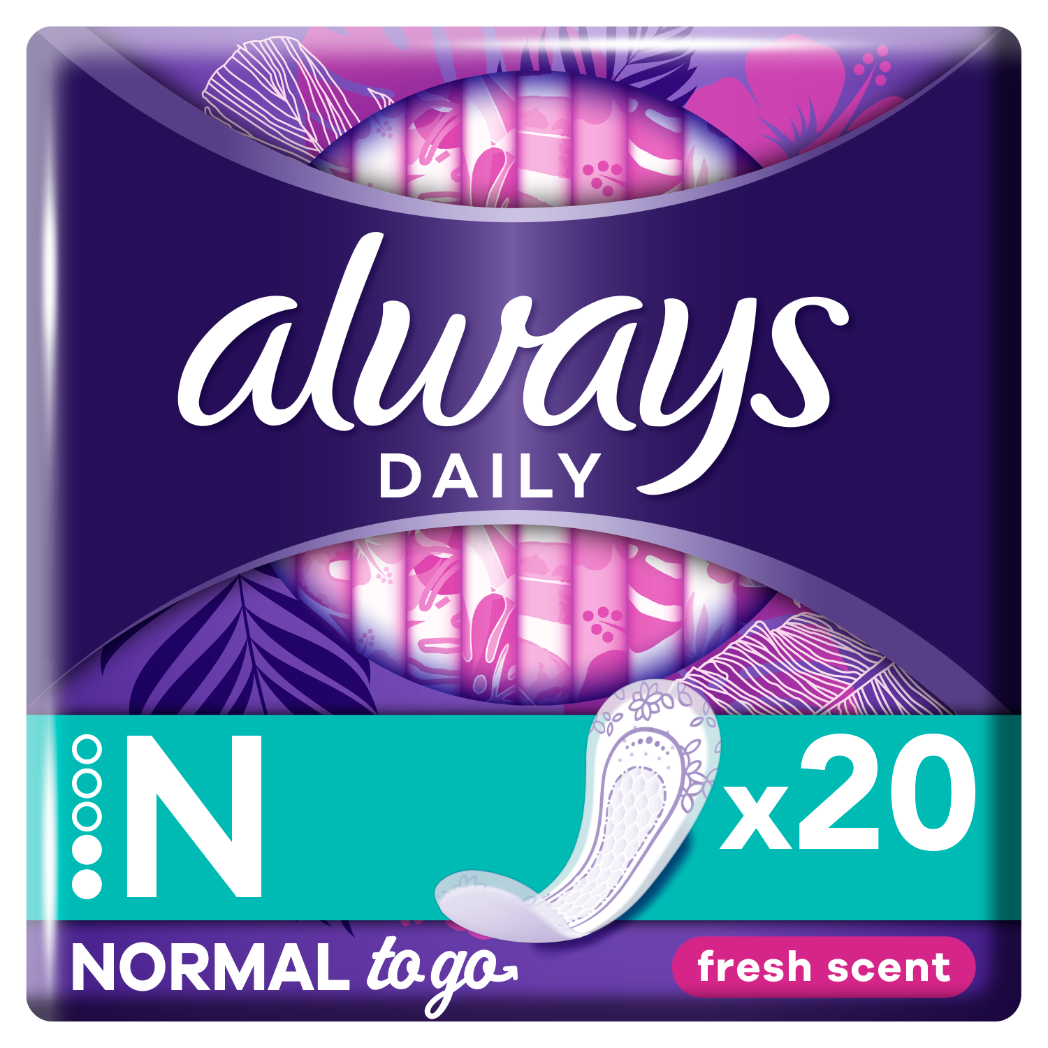 Always tisztasági betétek 20 db Dailies