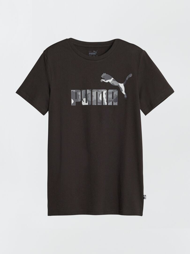Camiseta Puma com estampa camuflada - PRETA