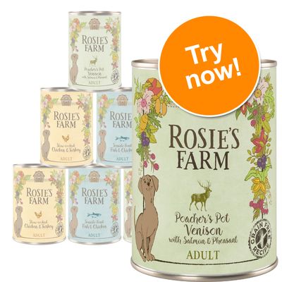 Rosie's Farm Probierpackungen für Erwachsene (gemischt) - 6 x 400 g