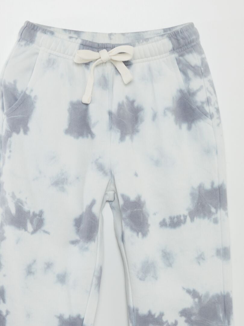 Calça de moletom tie-dye - CINZA