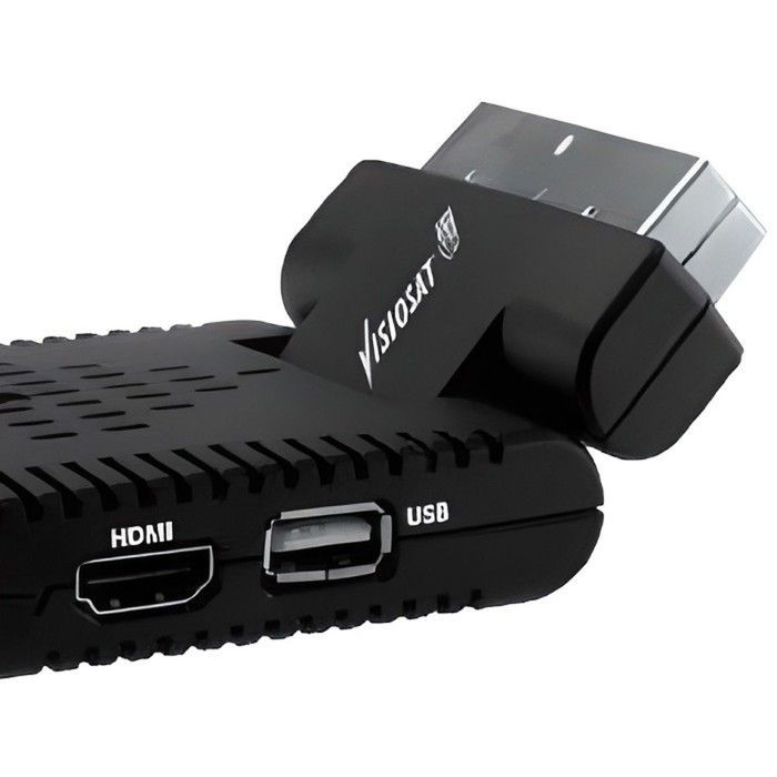HD DTT decoder - Visiosat - TVT100 HD - Compact - USB recording - HDMI and SCART