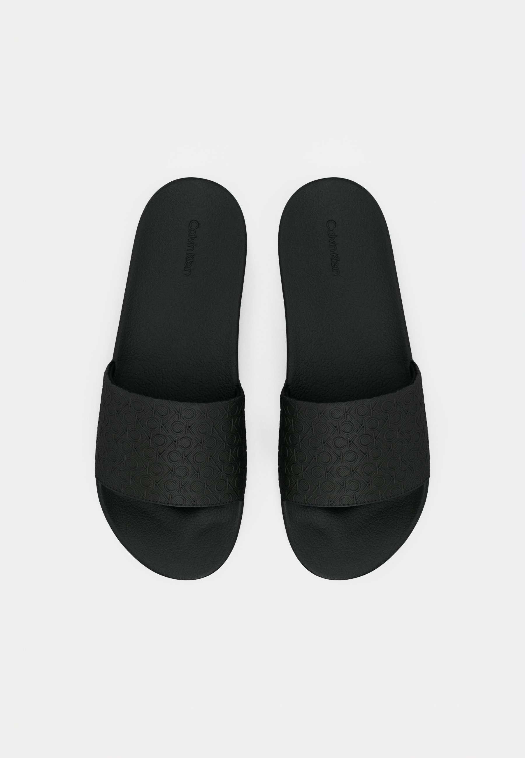 Calvin Klein POOL SLIDE MONO - Muiltjes - drievoudig zwart