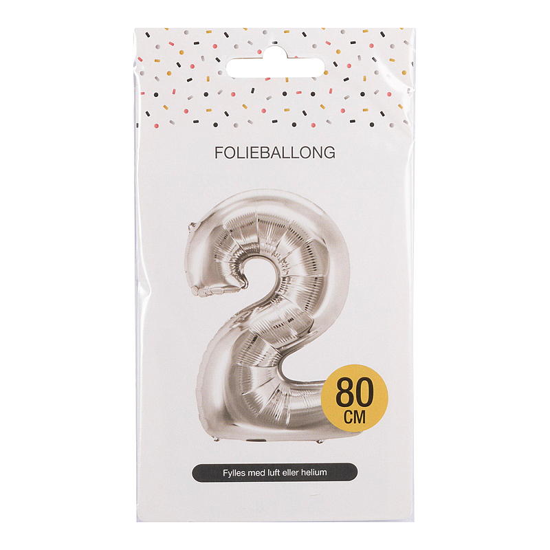 Giform Folieballon 80 cm Nummer 2
