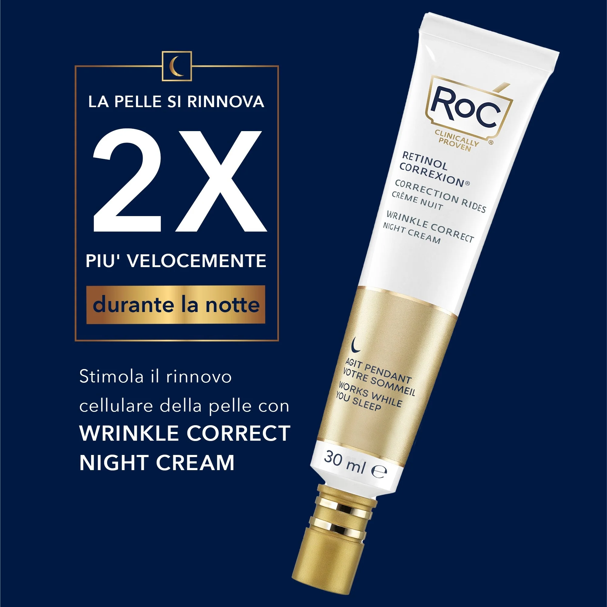 Retinol Correxion Wrinkle Correct Crema Viso Notte - Tratt.viso notte antirughe