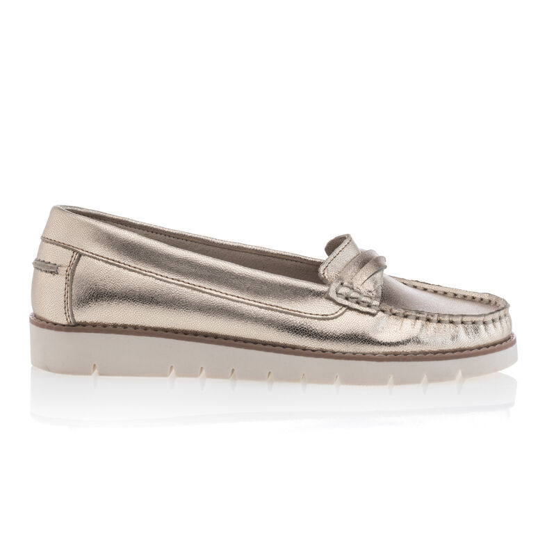Gelbe Damen-Loafer/Bootsschuhe