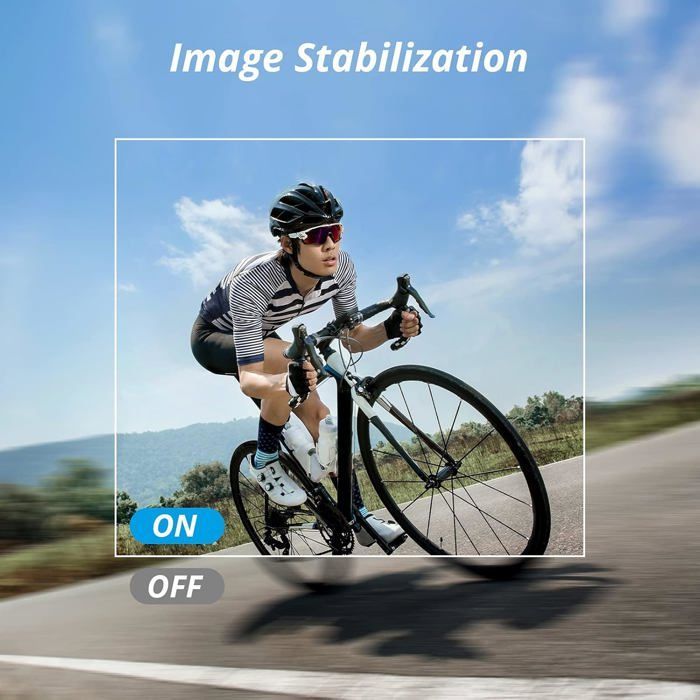 Câmera esportiva AKASO Brave 4 Pro 4K 20MP, à prova d'água até 40 metros, telas duplas, controle remoto, filmadora Wi-Fi, estabilização EIS 2.0, preta