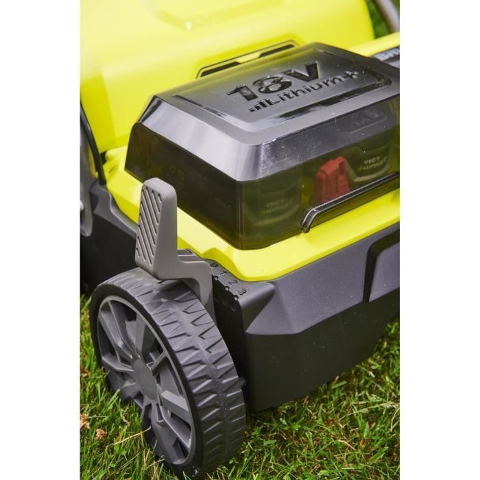 RYOBI - Scarificateur / aérateur 18V Brushless Ø 35 cm 2-en-1 - 2 batteries lithium+ 18V 4,0 Ah et chargeur - RY18SFX35A-240