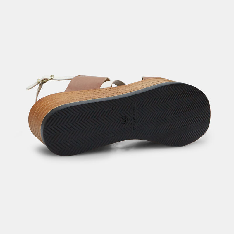BATA Dam 6,5 cm Platåsandaler i Läder