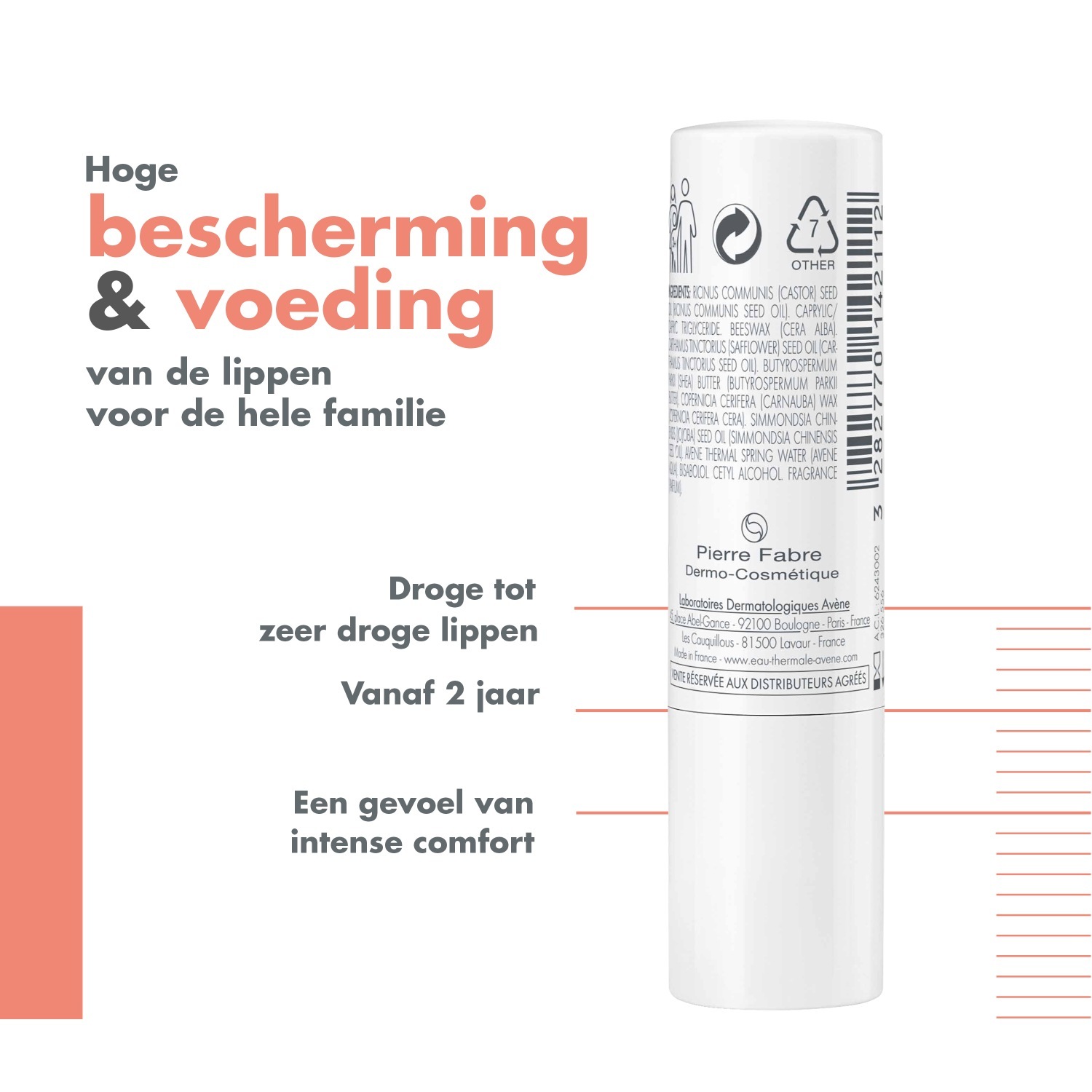 „Avène Cold Cream“ lūpų balzamas maitinamasis lūpų balzamas – 4 g