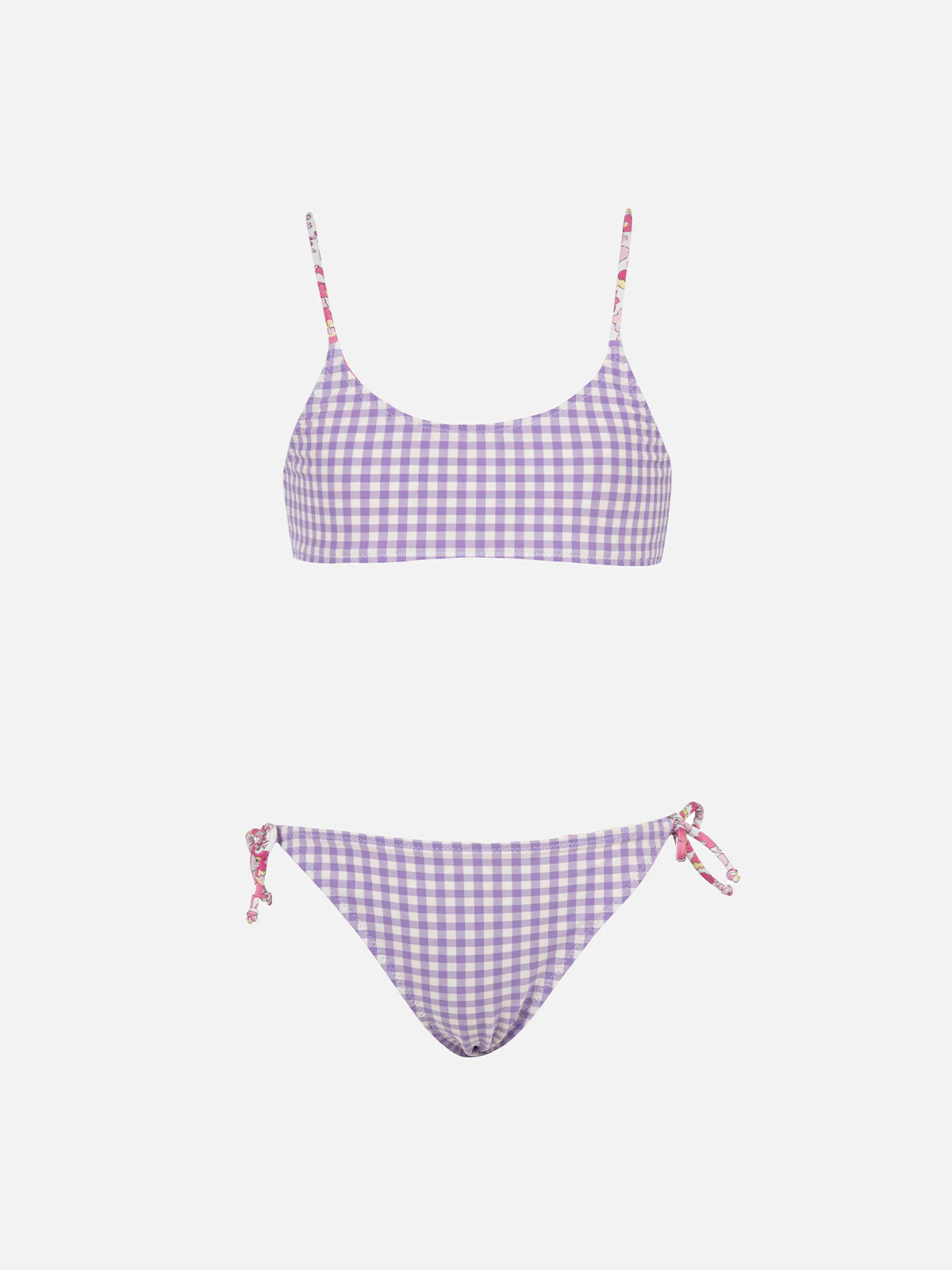 Bikini a bralette double face da bambina Jaiden | REALIZZATO CON TESSU