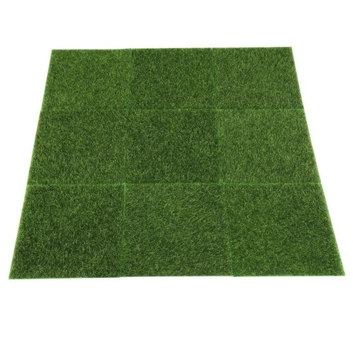 Kunstrasen – 10 Stück – Chemiefasern – Gartendekoration – Mikrolandschaft