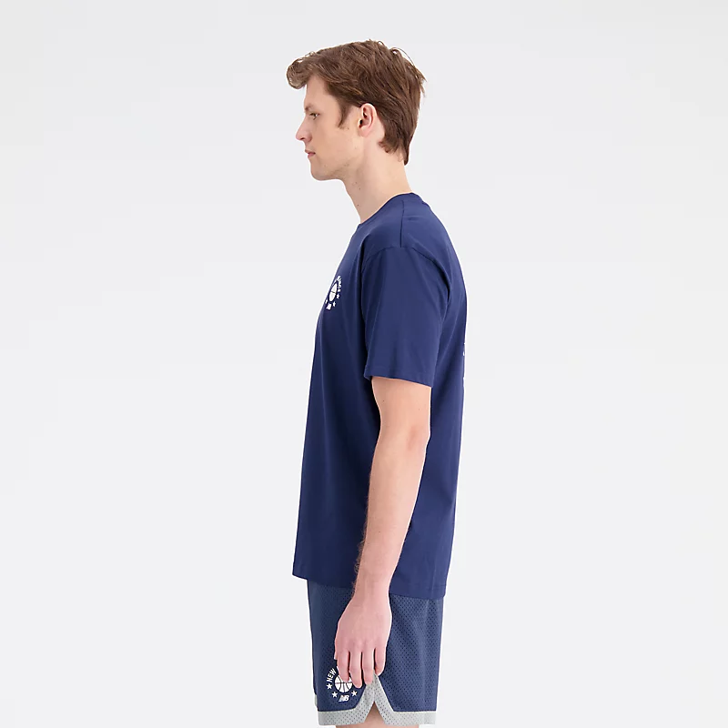 Hoops Essentials Férfi Póló - NB SÖTÉTKÉK