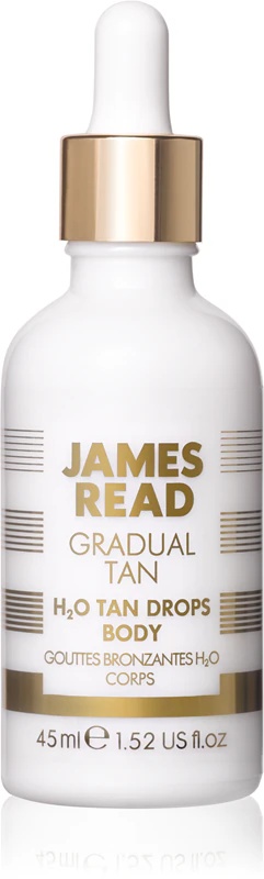 Џејмс Рид, капи за самотамњење тела Gradual Tan H2O Tan Drops