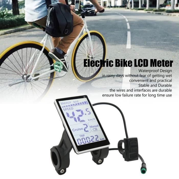 SALALIS panneau de commande LCD pour vélo électrique Compteur LCD pour vélo électrique 5 broches 24V 36V 48V 60V cran sport kit