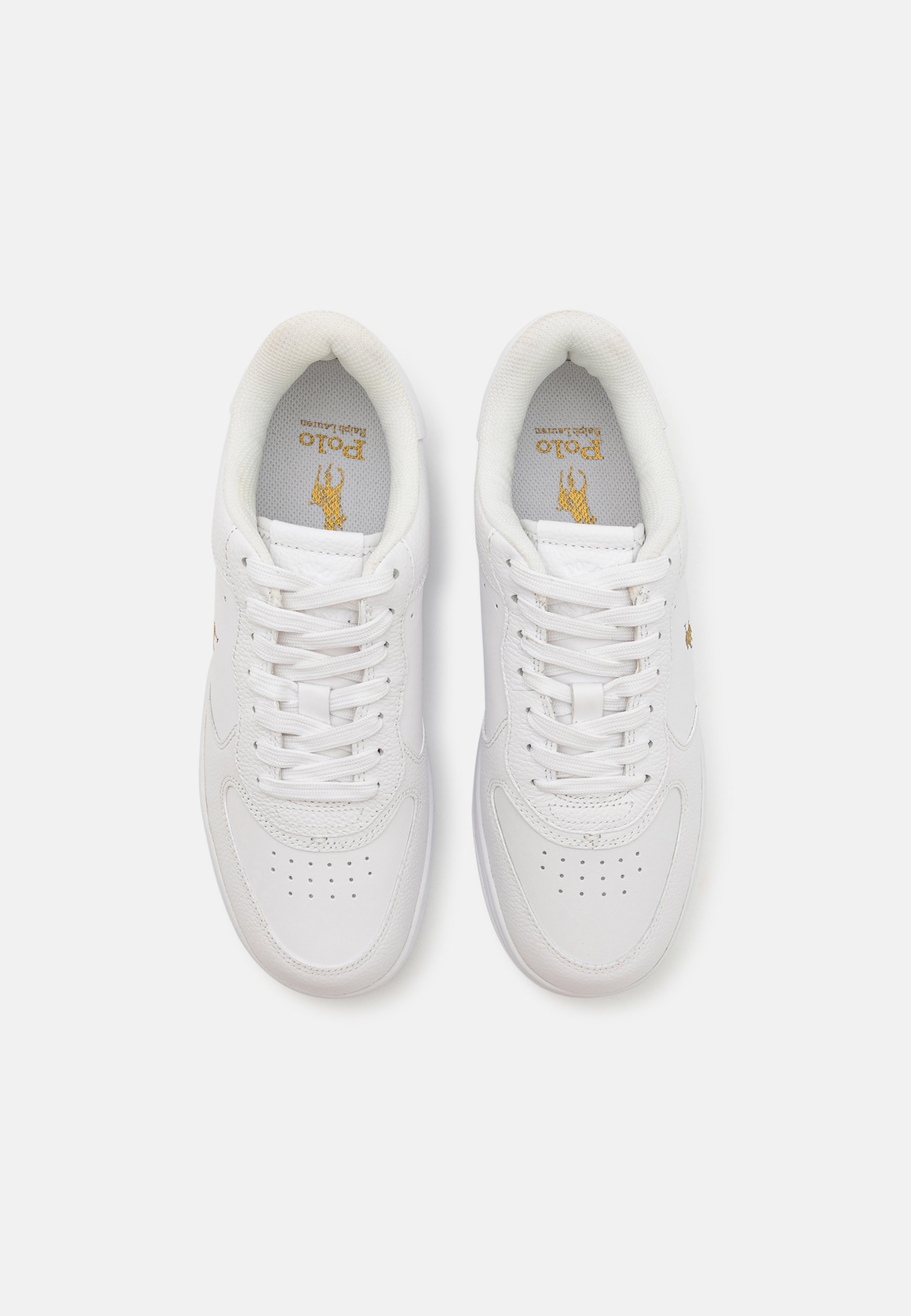 Polo Ralph Lauren MASTERS LACE UNISEX - Sneakers - wit/goud