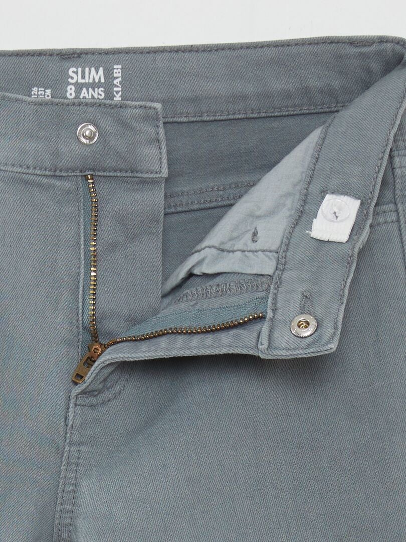 Slim fit jeans met 5 zakken - BLAUW