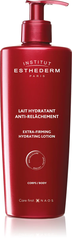 Loção hidratante firmadora Institut Esthederm Sculpt System Extra-Firming com propriedades hidratantes.