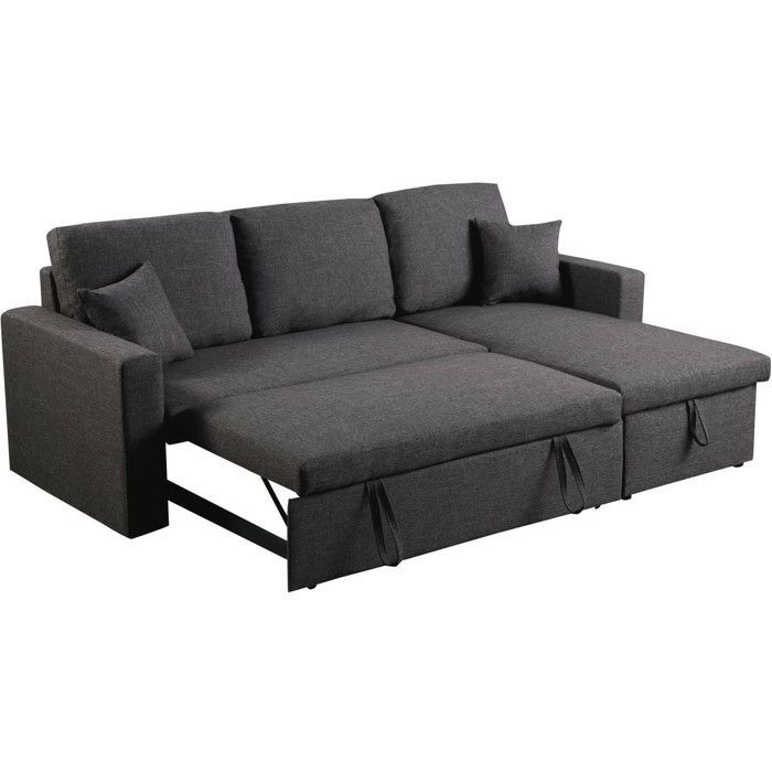 Sofá esquinero convertible/reversible con espacio de almacenamiento 