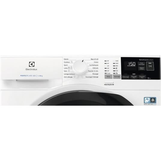 Lavatrice a carica frontale - ELECTROLUX - EW6F4112RA - 10 kg - Classe A - Velocità di centrifuga 1351 giri/min