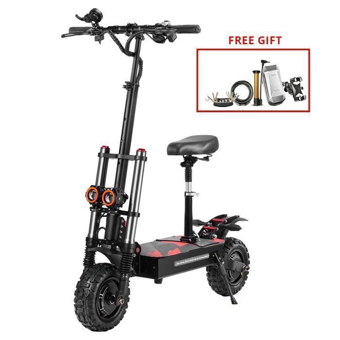 Patinete eléctrico BOYUEDA S3-11 - 2 motores de 3000 W - Batería de 60 V y 38 Ah - Neumáticos de 11