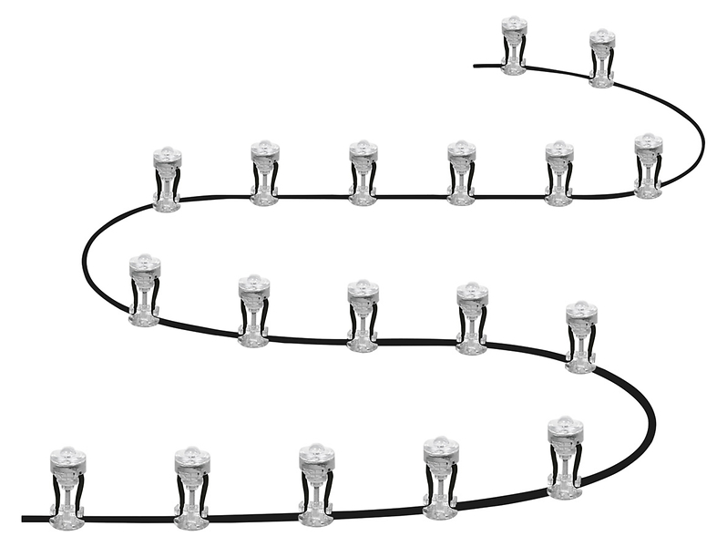 Oprawa gruntowa Smart Wifi LED kpl. 18 szt. srebrna