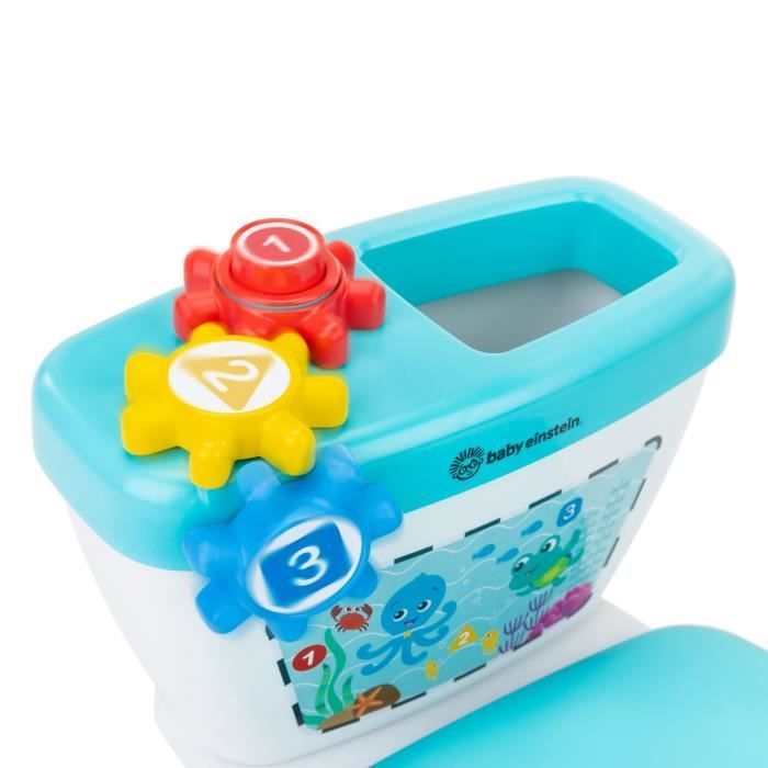 BABY EINSTEIN Mini Toilette enfant avec Réducteur de Toilette inclus, Chasse d'eau musicale, ludique, cadeau bébé