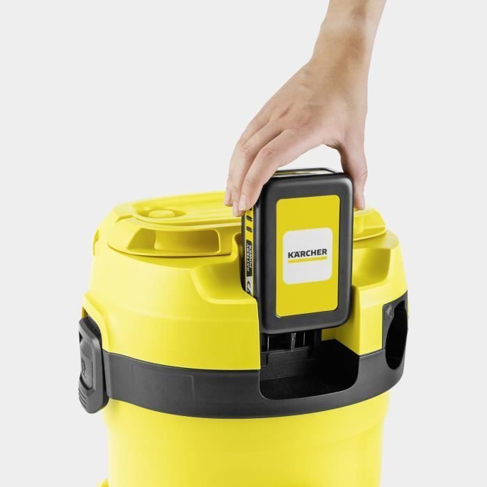 Aspiradora inalámbrica para sólidos y líquidos KARCHER WD 2-18 V-12/18 (batería no incluida)