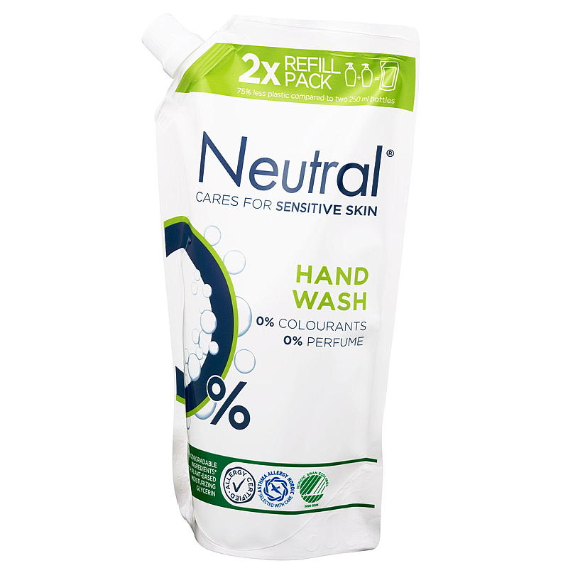 Neutrale handzeep 500 ml parfumvrije navulling Neutraal