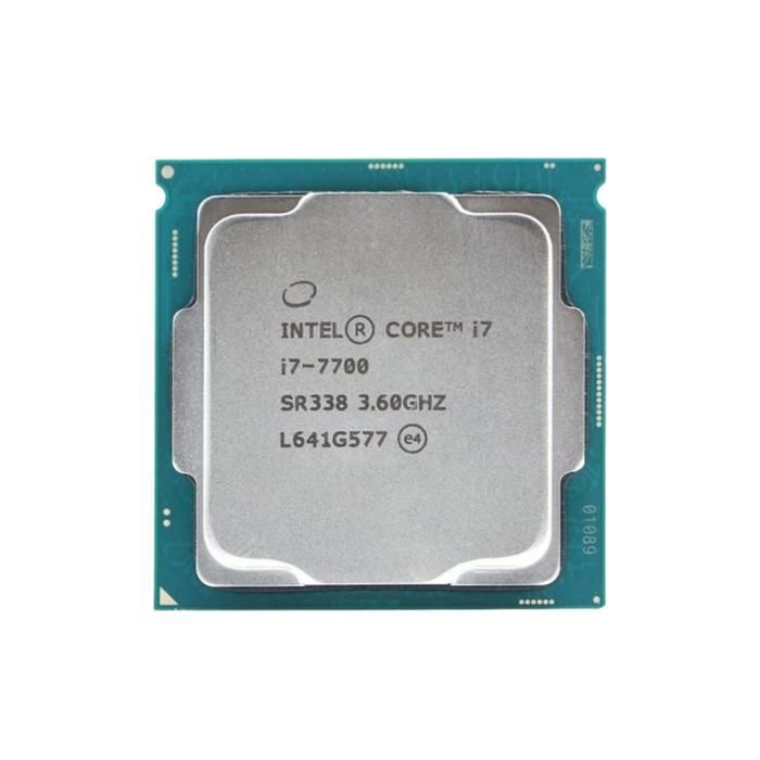 Core i7-7700 CPU Socket LGA 1151 4 cœurs 8 threads 3.6 GHz 8 Mo cache L3 65W