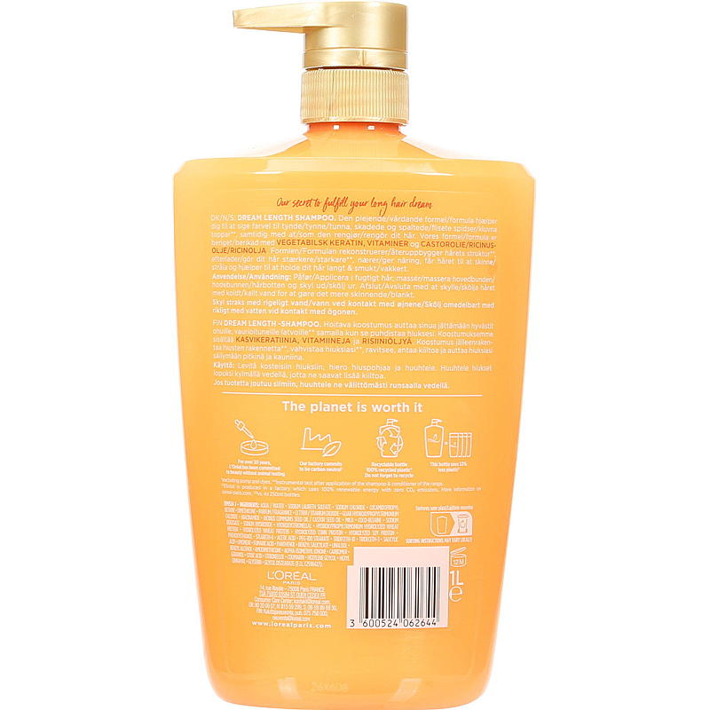Loreal Elvital shampoo 1 l Drømmelængde