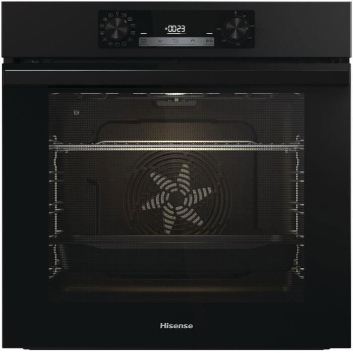 Pyrolytische inbouwoven - HISENSE - BI64211EPB - Zwart - Multifunctioneel - 77 liter - AirFry - Energieklasse A