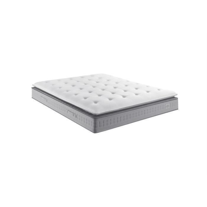 Colchón SIMMONS SW5 de 140 x 200 cm - 29 cm de grosor - Muelles ensacados Sensoft - No necesita voltearse - Firme - Fabricado en Francia