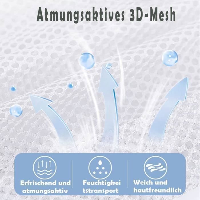 Portabebés transpirable, bandolera ajustable de malla 3D para recién nacidos y niños pequeños de hasta 18 kg (malla rosa). Etiqueta