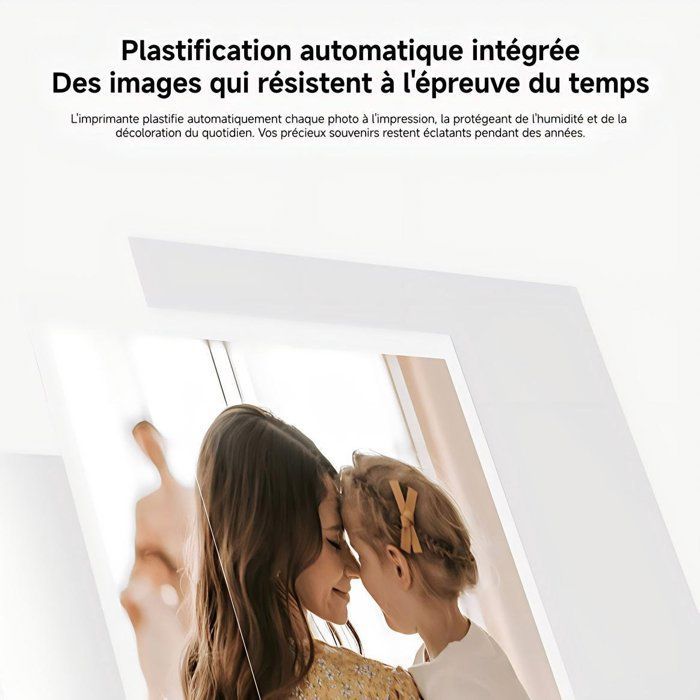 Xiaomi Portable Photo Printer Pro blanche - Impression Haute résolution et Rapide - Connexion Bluetooth Multi-utilisateur - 880 mAh