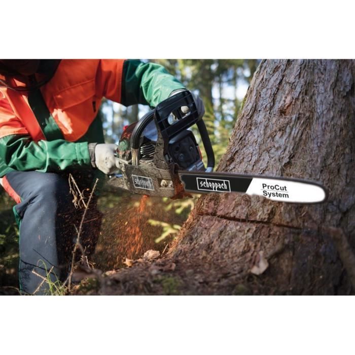 Motosierra de gasolina Scheppach de 46 cm - 46 cc - CSH46