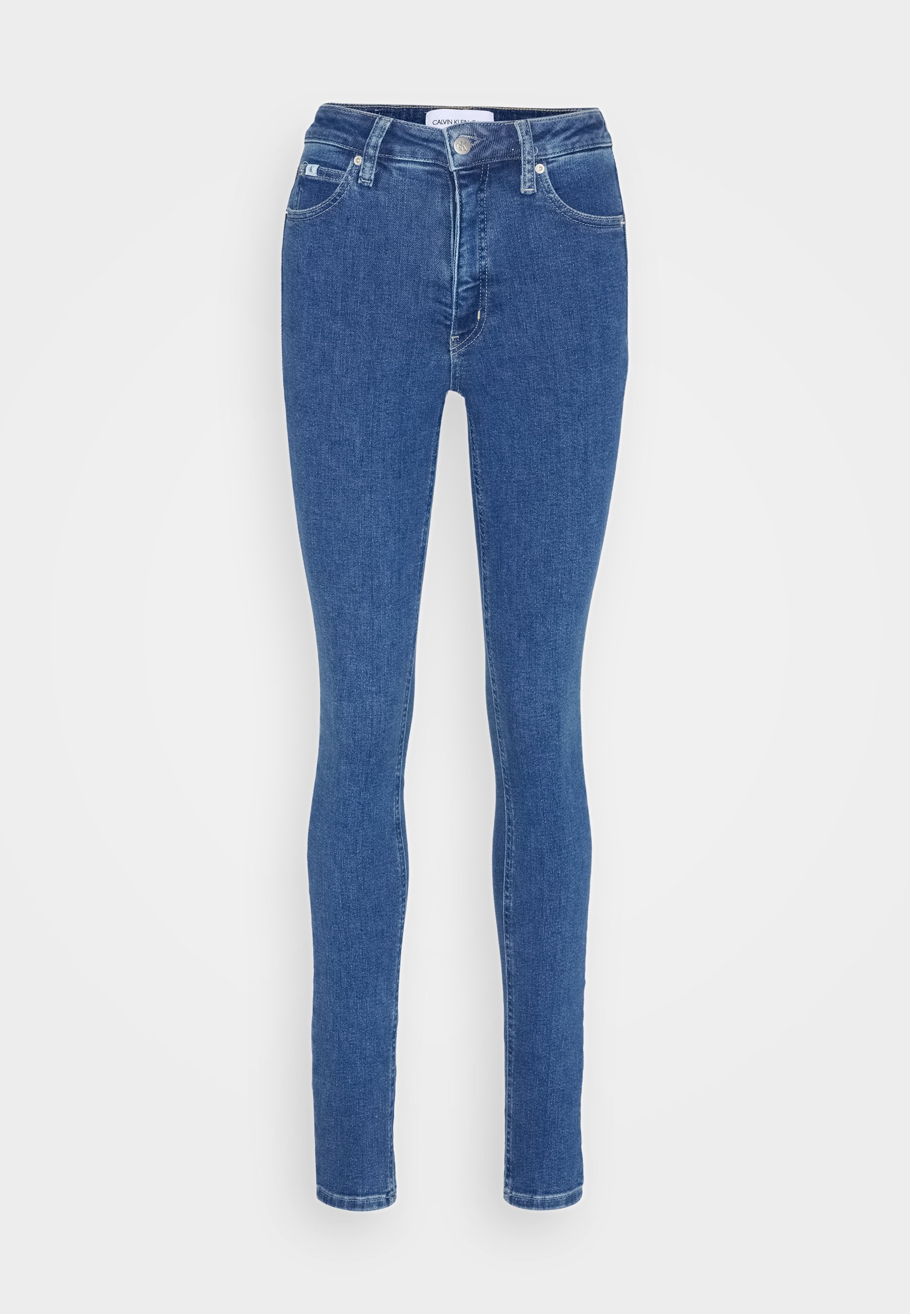 Calvin Klein Jeans HIGH RISE SKINNY - Skinny-Farkut - denim medium
