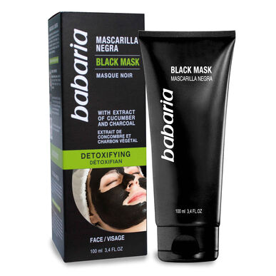 Babaria Black Mask Detoxifying Kurkku ja Hiili Syväpuhdistava Detoxifying Mask 100ml