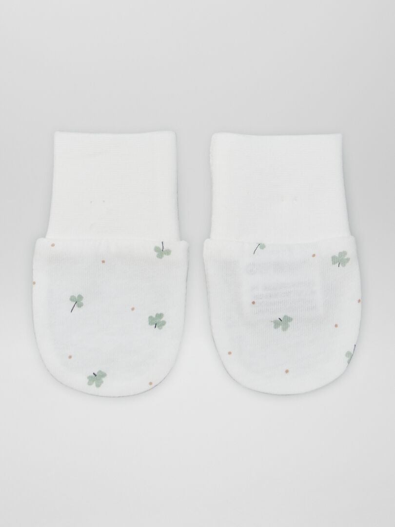 Juego de 2 pares de manoplas antiarañazos - BLANCAS