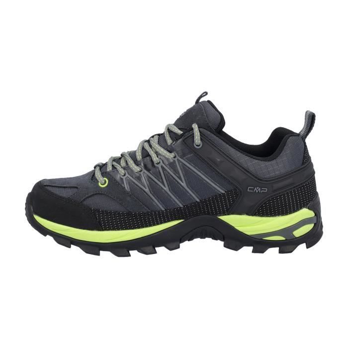 Scarpe da trekking basse impermeabili CMP Rigel - antracite-verde lime - taglia 47
