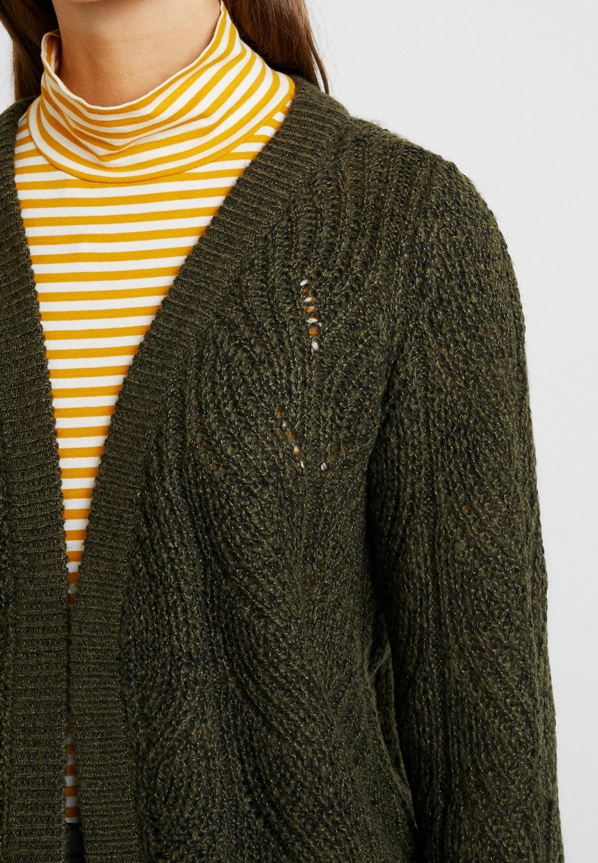 Kardigan Object - tmavě zelený
