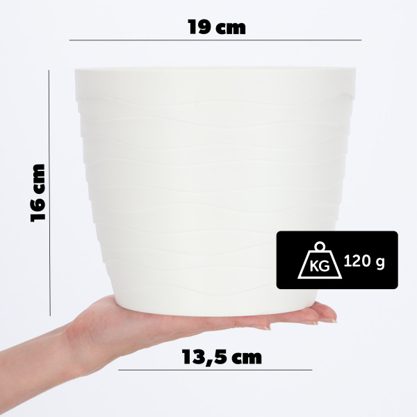 Doniczka Osłonka Donica Na Kwiaty 19cm Kolory