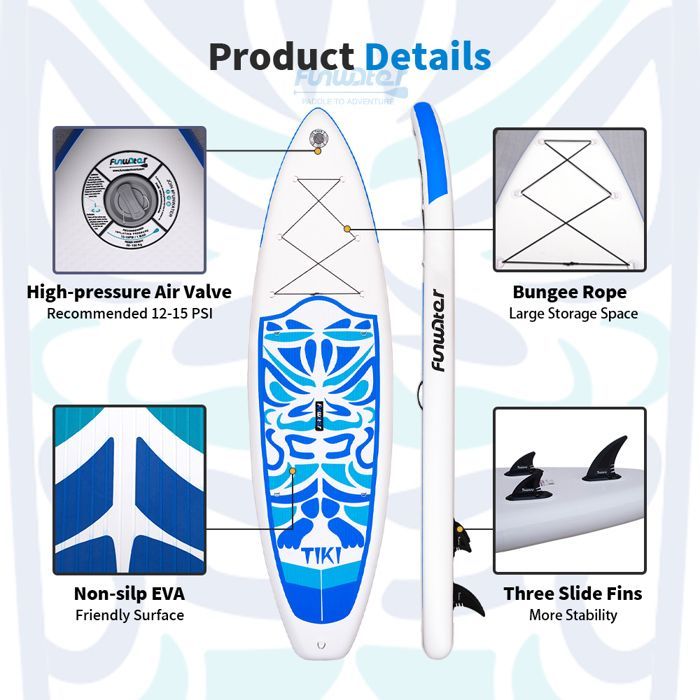 Tavola da SUP gonfiabile FunWater 320 x 84 x 15 cm (10'6
