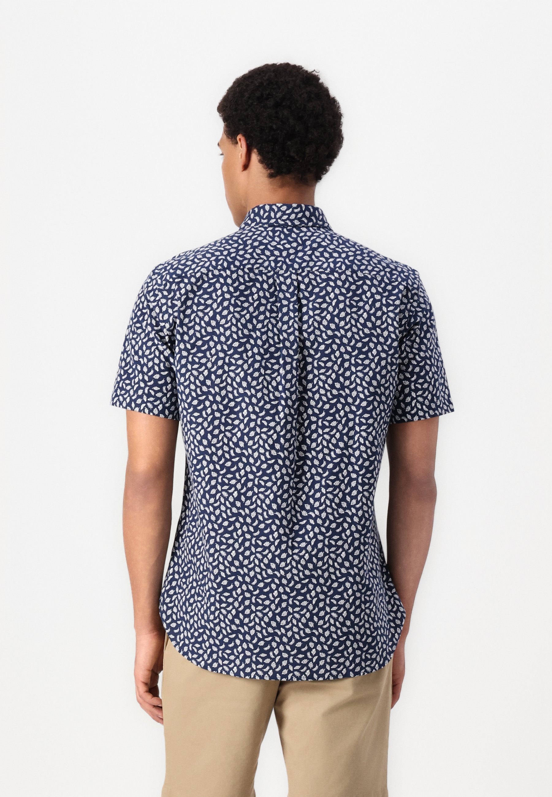 Chemise Tommy Hilfiger - style preppy bleu marine/ivoire à pétales