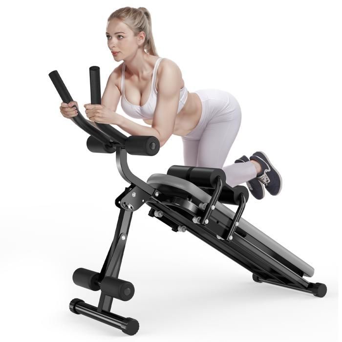 Opvouwbaar buikspierapparaat - Dskeuzeew - Maximaal draagvermogen 150 kg - LCD-monitor - Fitnessapparatuur voor het hele gezin