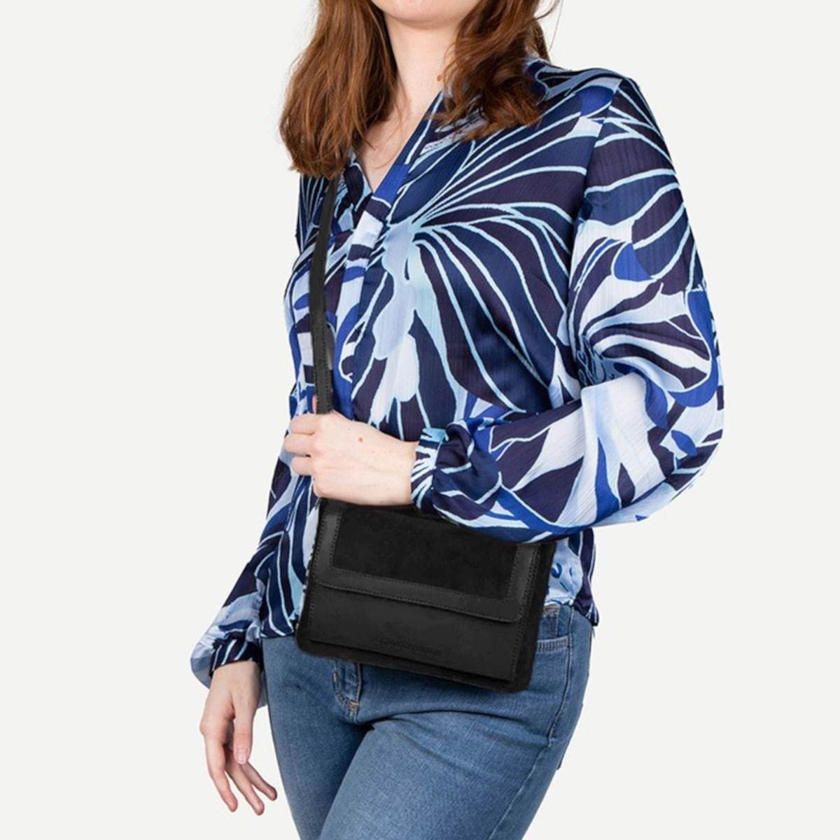 Cowboysbag torba preko ramena/crossbody torba, plava - bivolja koža - 1 komad