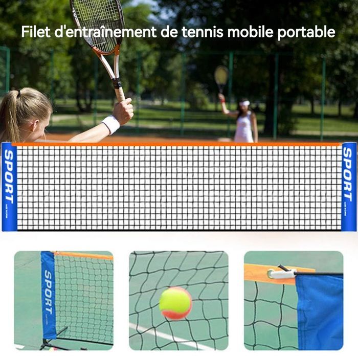 Red de bádminton de 6,1 m, red de tenis portátil, red de bádminton para exteriores. No incluye soporte, solo la red.