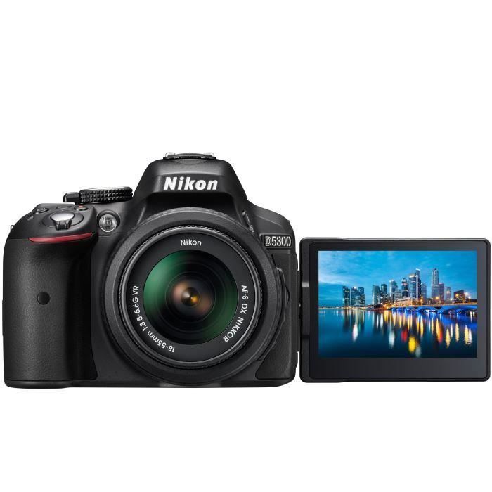 Nikon D5300 digitale spiegelreflexcamera + 18-55mm VR II-objectief - Zwart