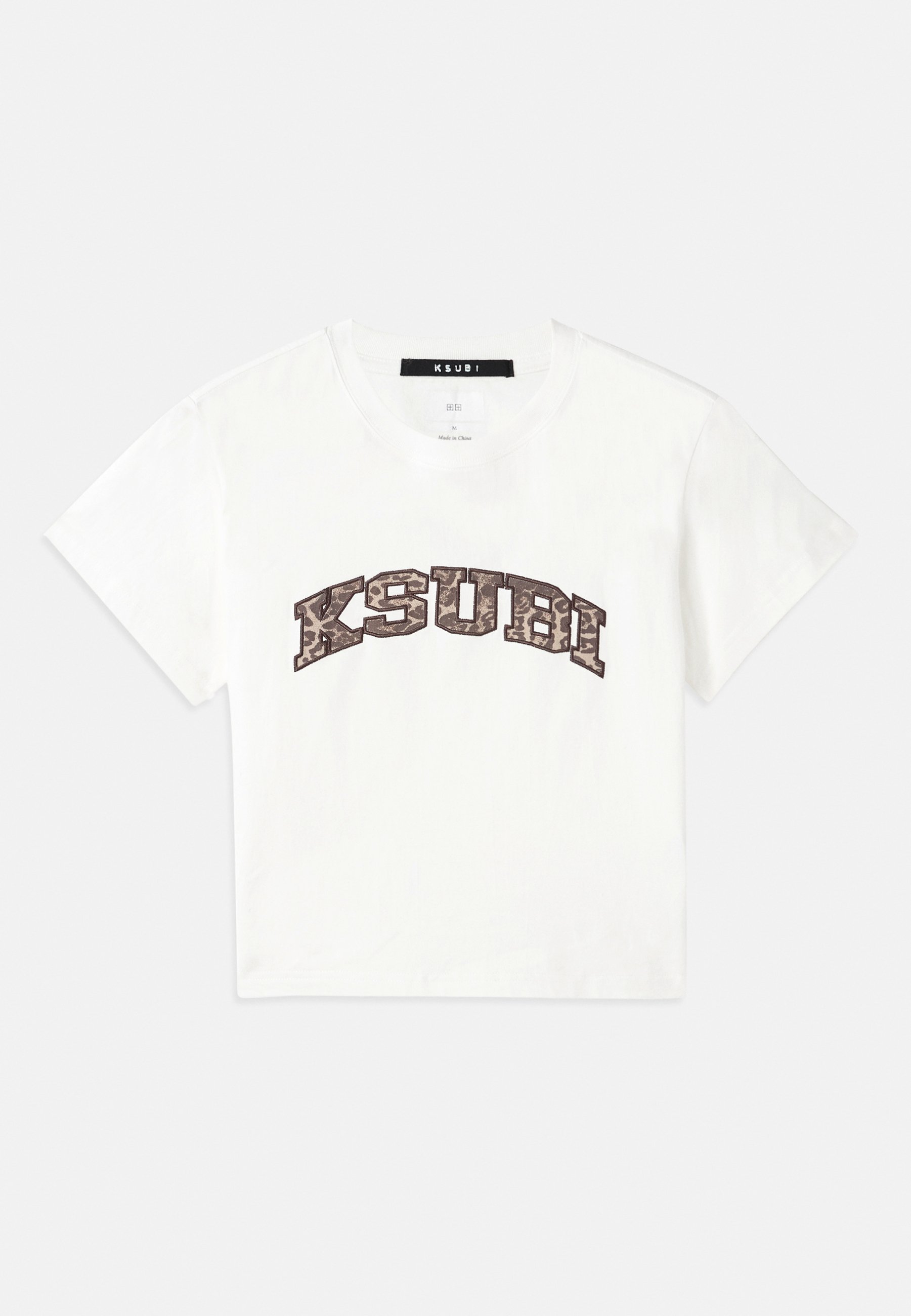 Ksubi LEO SHRUNKEN TEE VINTAGE - Koszulka z nadrukiem - biała